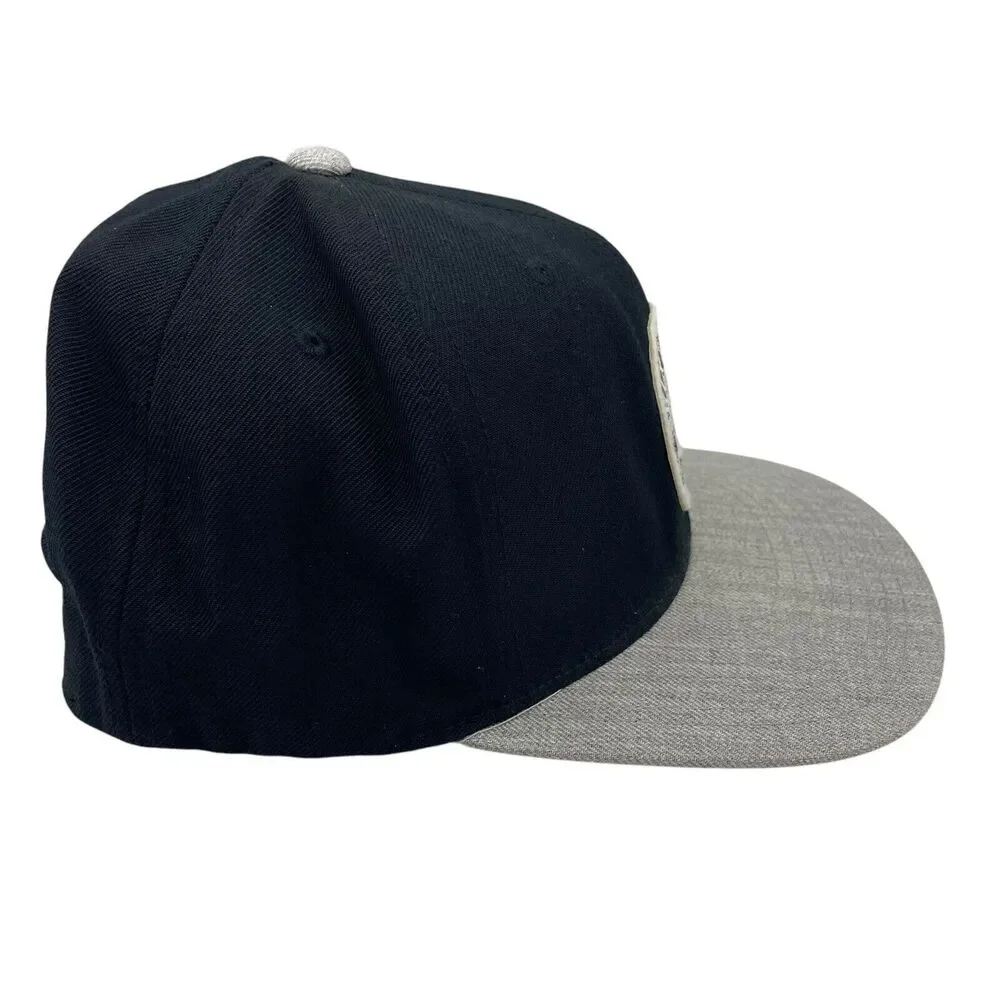 Brixton Mfg. Company Hat Co. Gray Black Snapback Hat Cap